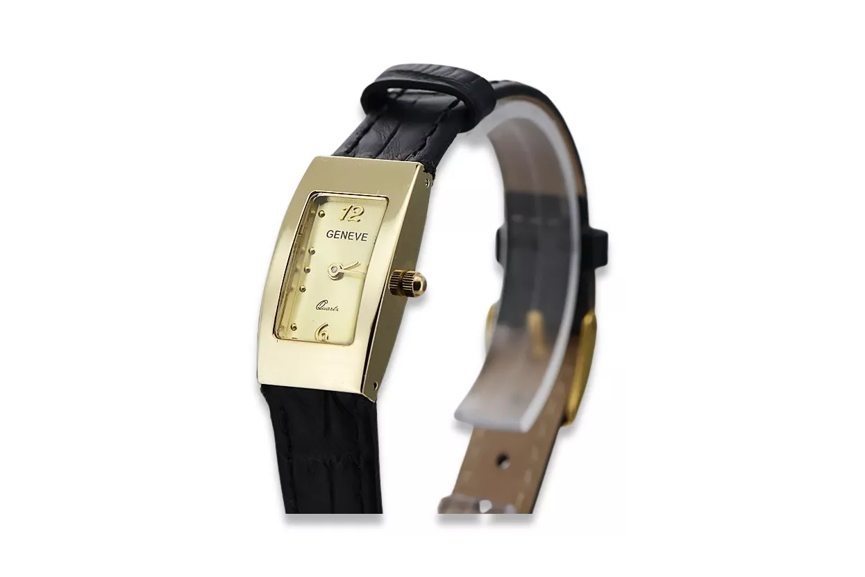 Reloj de oro para hombre Geneve ★ zlotychlopak.pl ★ Pureza de oro 585 333 Precio bajo!