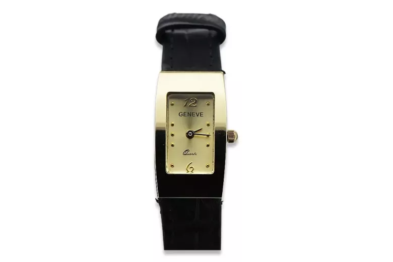 Reloj de oro para hombre Geneve ★ zlotychlopak.pl ★ Pureza de oro 585 333 Precio bajo!