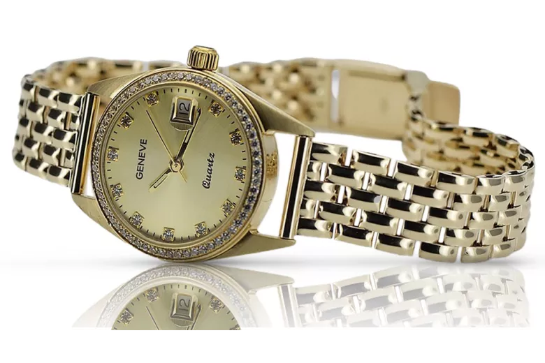 Reloj de oro para hombre Geneve ★ https://zlotychlopak.pl/es/ ★ Pureza del oro 585 333 ¡Precio bajo!