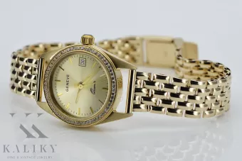 Жовте 14K Золото Геневська леді 0.25 карата бриліантовий годинник lwd078ydyz&lbw004y