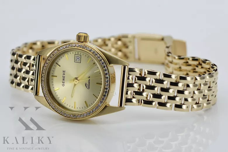 Reloj de oro para hombre Geneve ★ https://zlotychlopak.pl/es/ ★ Pureza del oro 585 333 ¡Precio bajo!