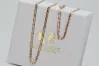 Rosarotes 14 Karat Roségoldkette 585 cc066r