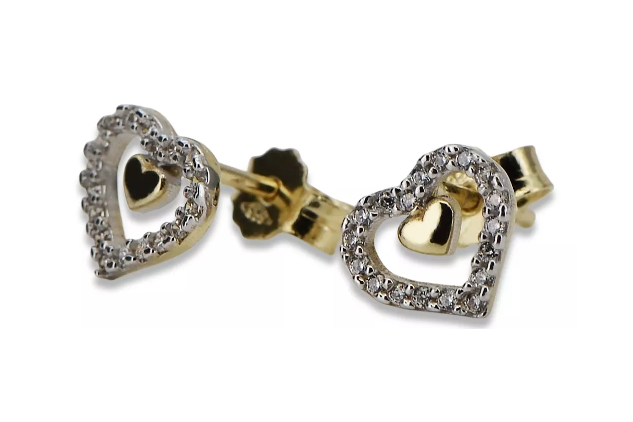 Pendientes de oro ★ https://zlotychlopak.pl/es/ ★ Muestra de oro 585 333 Precio bajo!