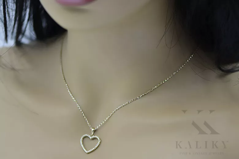 Pendentif pendentif en or ★ https://zlotychlopak.pl/fr/ ★ Poinçon d'or 585 333 petit prix