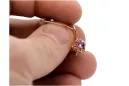 Elegante Amethyst Ohrringe im Vintage Stil aus 14k Roségold vec145 vec145