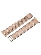 Pulsera de reloj de hombre de oro rosa de 14 quilates, ajustable mbw020r