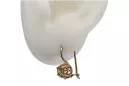 "Elegant Vintage Yellow Peridot Encrusted 14K Rose Gold Earrings" vec145 vec145