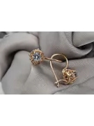 "Timeless 14K Rose Gold Vintage Earrings Adorned with Alexandrite Gems" vec145 vec145