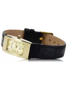 Gold men's watch Geneve ★ zlotychlopak.pl ★ Gold purity 585 333 Low Price!