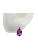 Elegante Original Vintage Amethyst Ohrringe aus 14 Karat Roségold vec003 vec003