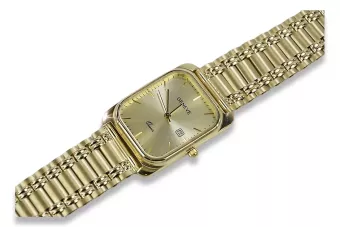 Montre en or jaune 14k pour homme de Genève mw001y&mbw009y