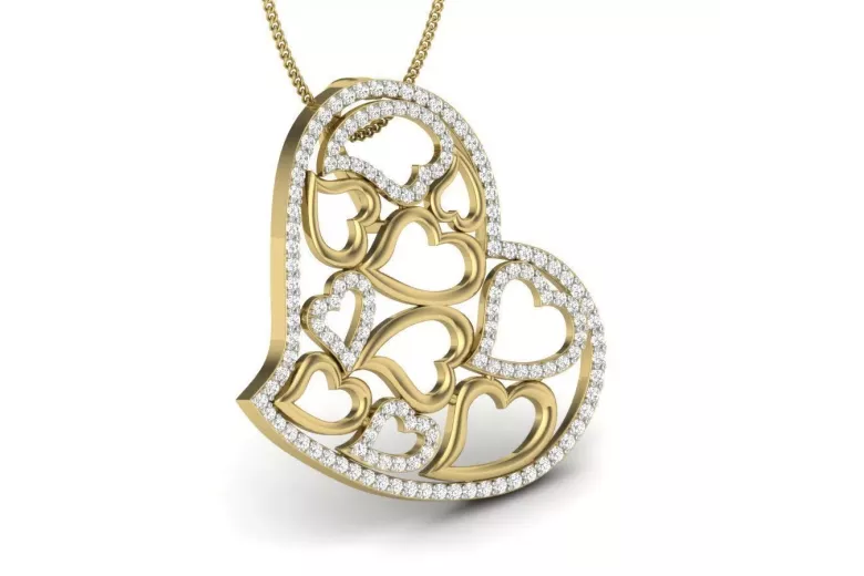 Pendentif d'or ★ https://zlotychlopak.pl/fr/ ★ échantillon d'or 585 333 bas prix