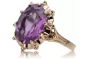 Russische Sowjetrose 14k 585 gold Alexandrite Ruby Emerald Saphir Zircon Ring vrc189