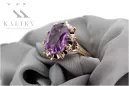 Anillo ruso soviético rosa 14k 585 oro Alejandrita Rubí Esmeralda Zafiro Zircon vrc189