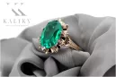 Russe rose soviétique 14k 585 or Alexandrite Ruby Emerald Sapphire Zircon ring vrc189