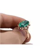 Russische Sowjetrose 14k 585 gold Alexandrite Ruby Emerald Saphir Zircon Ring vrc189