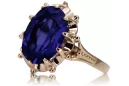 Russian Soviet rose 14k 585 gold Alexandrite Ruby Emerald Sapphire Zircon ring  vrc189