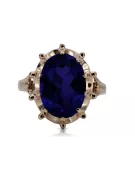 Russe rose soviétique 14k 585 or Alexandrite Ruby Emerald Sapphire Zircon ring vrc189