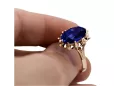 Russian Soviet rose 14k 585 gold Alexandrite Ruby Emerald Sapphire Zircon ring  vrc189