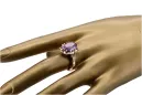 Russe soviétique rose 14k 585 or Alexandrite Rubis Émeraude Saphir Zircon bague vrc084