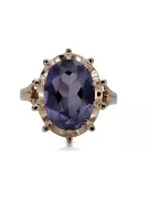 Russe soviétique rose 14k 585 or Alexandrite Rubis Émeraude Saphir Zircon bague vrc084