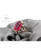 Ruso soviético rosa 14k 585 oro Alexandrite Ruby Esmeralda anillo Zircon vrc084