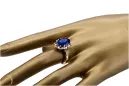 Russische sowjetische Rose 14k 585 Gold Alexandrit Rubin Smaragd Saphir Zirkon Ring vrc084