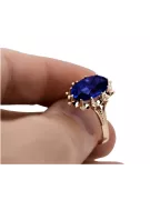 Russe soviétique rose 14k 585 or Alexandrite Rubis Émeraude Saphir Zircon bague vrc084