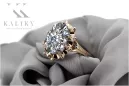 Russe soviétique rose 14k 585 or Alexandrite Rubis Émeraude Saphir Zircon bague vrc084