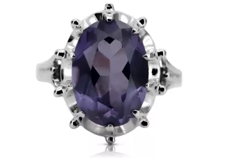 Bague en argent 925, Alexandrite, pierres précieuses variées vrc079s