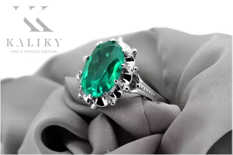 Rose soviétique russe 14k 585 or Alexandrite Ruby Emerald Sapphire Zircon ring vrc014