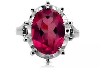 Sterling Silver 925 Ruby and Diamond Ring vrc079s