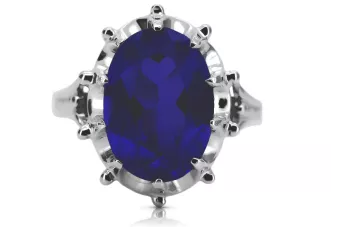 Sterling Silver 925 Sapphire Gemstone Ring vrc079s