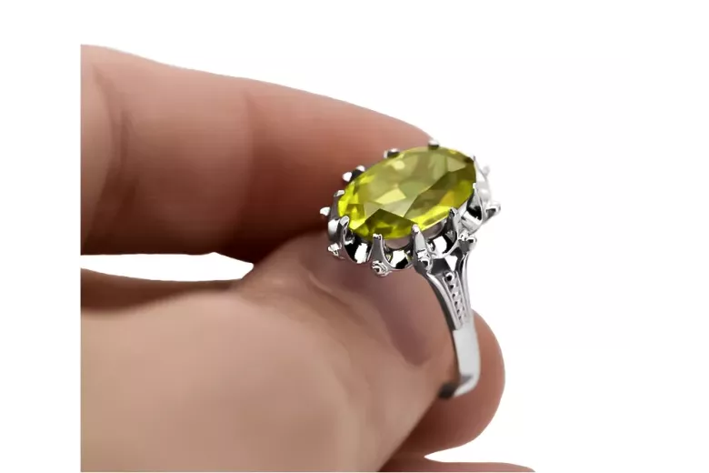 Russische Sowjetrose 14k 585 gold Alexandrite Ruby Emerald Saphir Zircon Ring vrc014