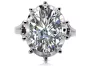 Sterling Silber 925 Zirkon Ring, Edelstein, Designerstück vrc079s