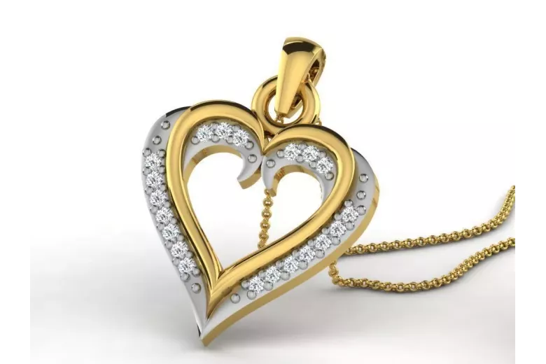 Pendentif d'or ★ https://zlotychlopak.pl/fr/ ★ échantillon d'or 585 333 bas prix