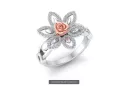 Rose russe rose 14k 585 or Vintage ring vrn001