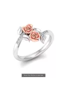 Rose russe rose 14k 585 or Vintage ring vrn001