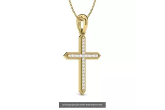 Gold katholisches Kreuz ★ russiangold.com ★ Gold 585 333 Niedriger Preis