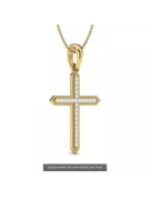 Cruz Católica de Oro ★ russiangold.com ★ Oro 585 333 Precio bajo