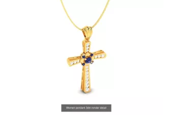 Croix catholique d'or ★ russiangold.com ★ Gold 585 333 Prix bas