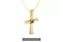 Cruz Católica de Oro ★ russiangold.com ★ Oro 585 333 Precio bajo