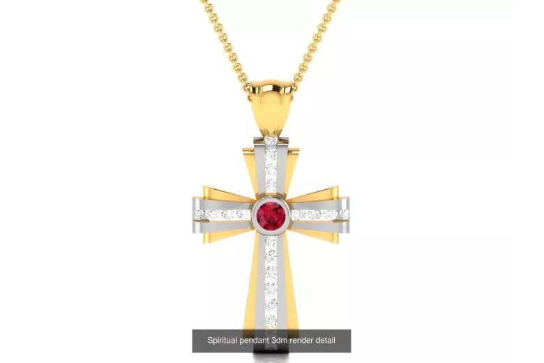 Gold Catholic Cross ★ russiangold.com ★ Gold 585 333 Low price