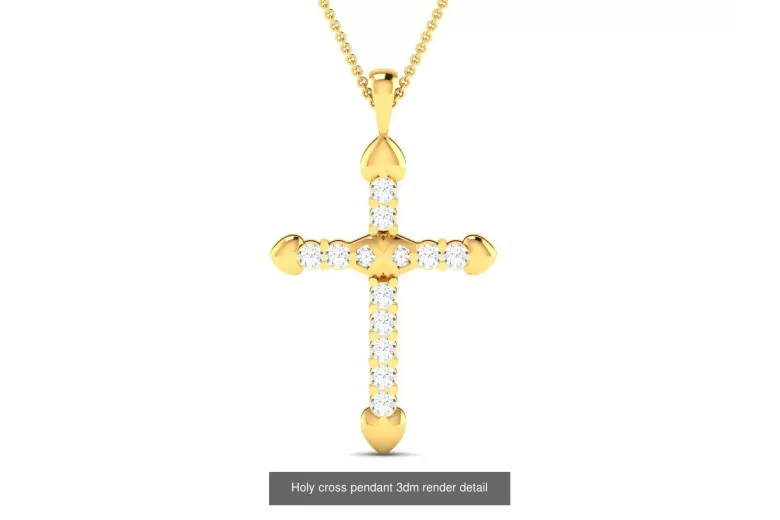 Gold Catholic Cross ★ russiangold.com ★ Gold 585 333 Low price