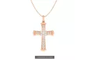 Cruz Católica de Oro ★ russiangold.com ★ Oro 585 333 Precio bajo