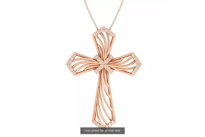 Gold Catholic Cross ★ russiangold.com ★ Gold 585 333 Low price