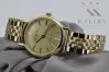 Желтое золото 14k 585 Женские наручные часы Женева lw118y&lbw008y