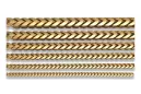 Łańcuch z czerwonego, białego i żółtego złota 14k cgcc005