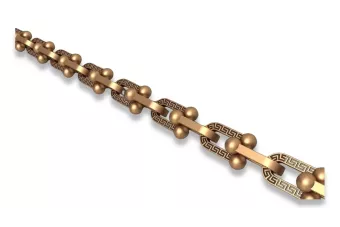 "Tri-Color Solid Gold Chain Necklace" cgcc006