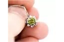 Cercei vintage cu peridot din argint 925 vec092s stil sovietic rusesc